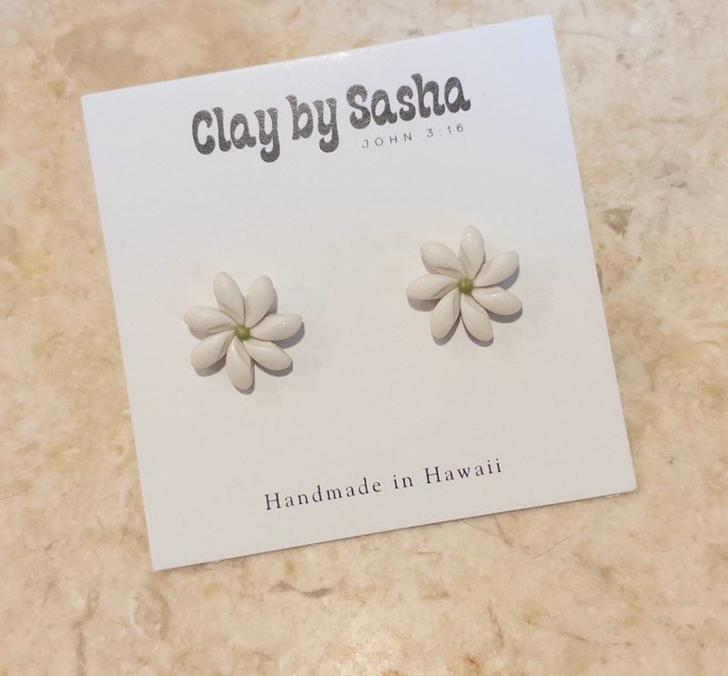 Tiare Lime Studs