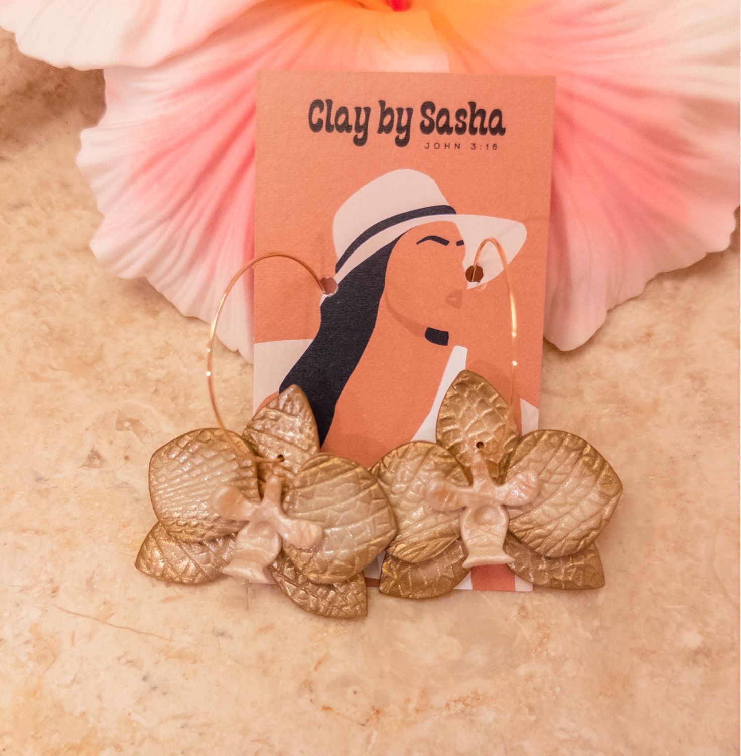 Sand Pearl 14k Goldfilled Hoops