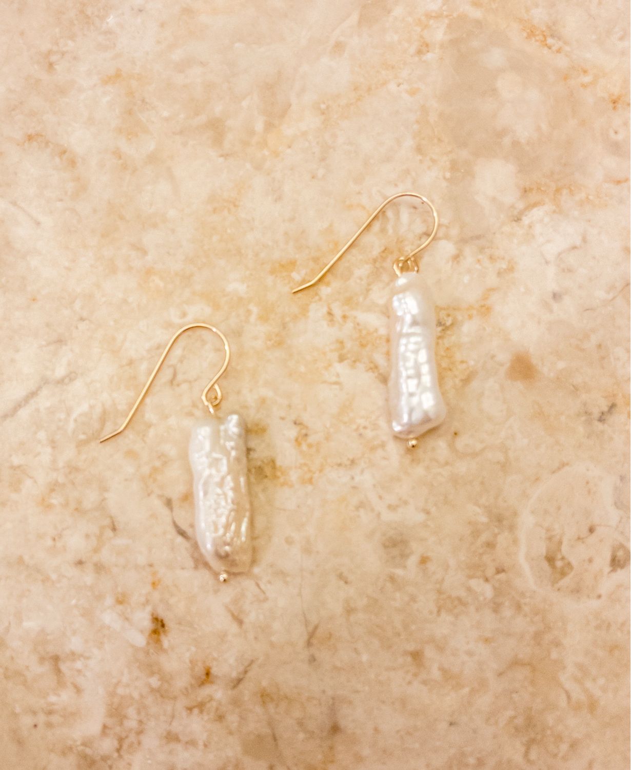 Pearl Bar 14k Goldfilled Hooks