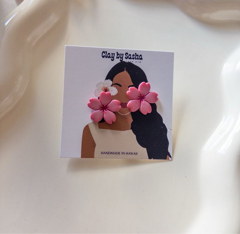 Mini Sakura Cherry Studs