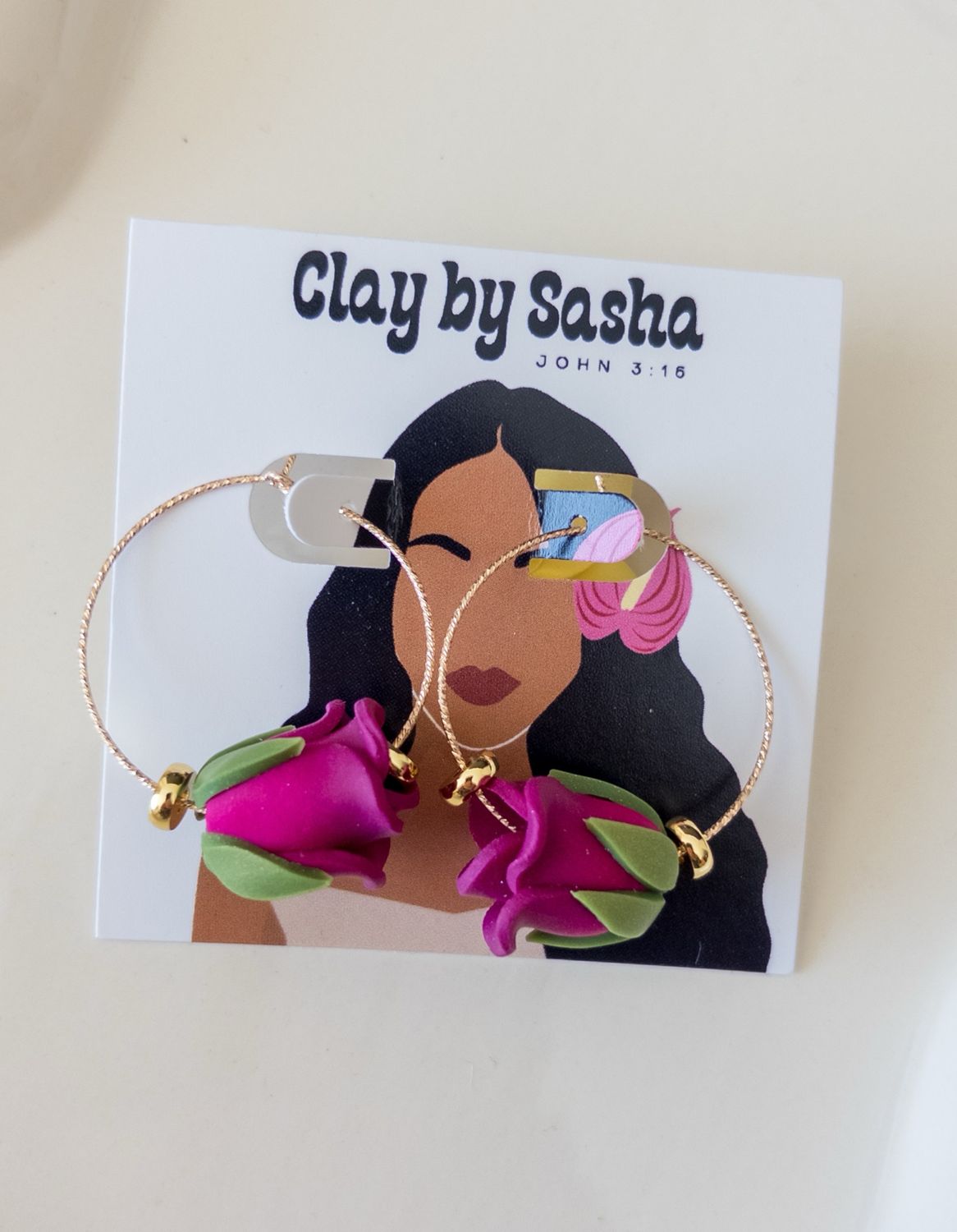 Plum 14k Goldfilled Hoops