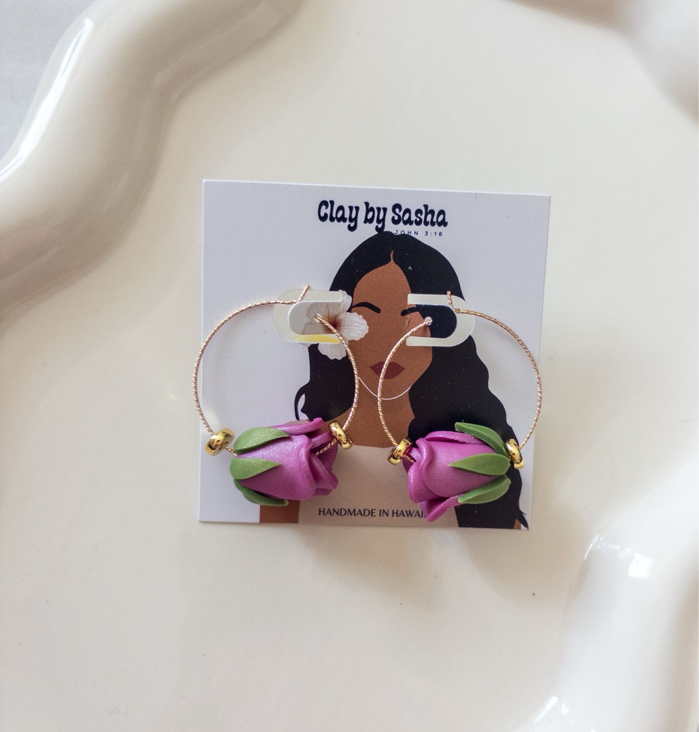 Lilac Pearl 14k Goldfilled Hoops