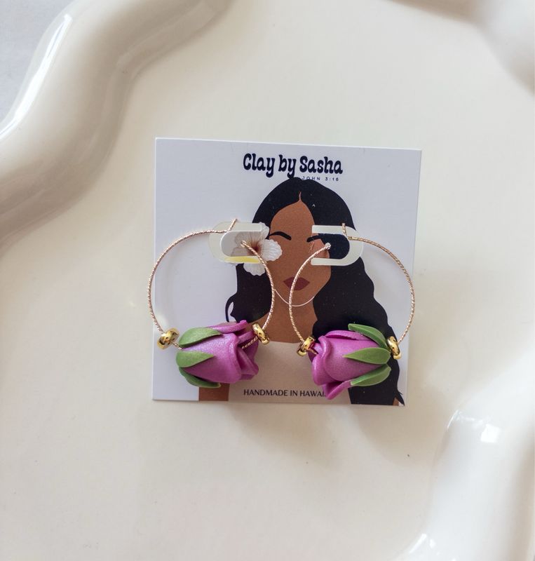 Lilac Pearl 14k Goldfilled Hoops