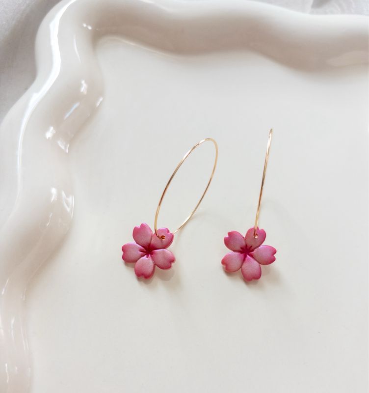 Mini Sakura Beauty 14k Goldfilled Hoops
