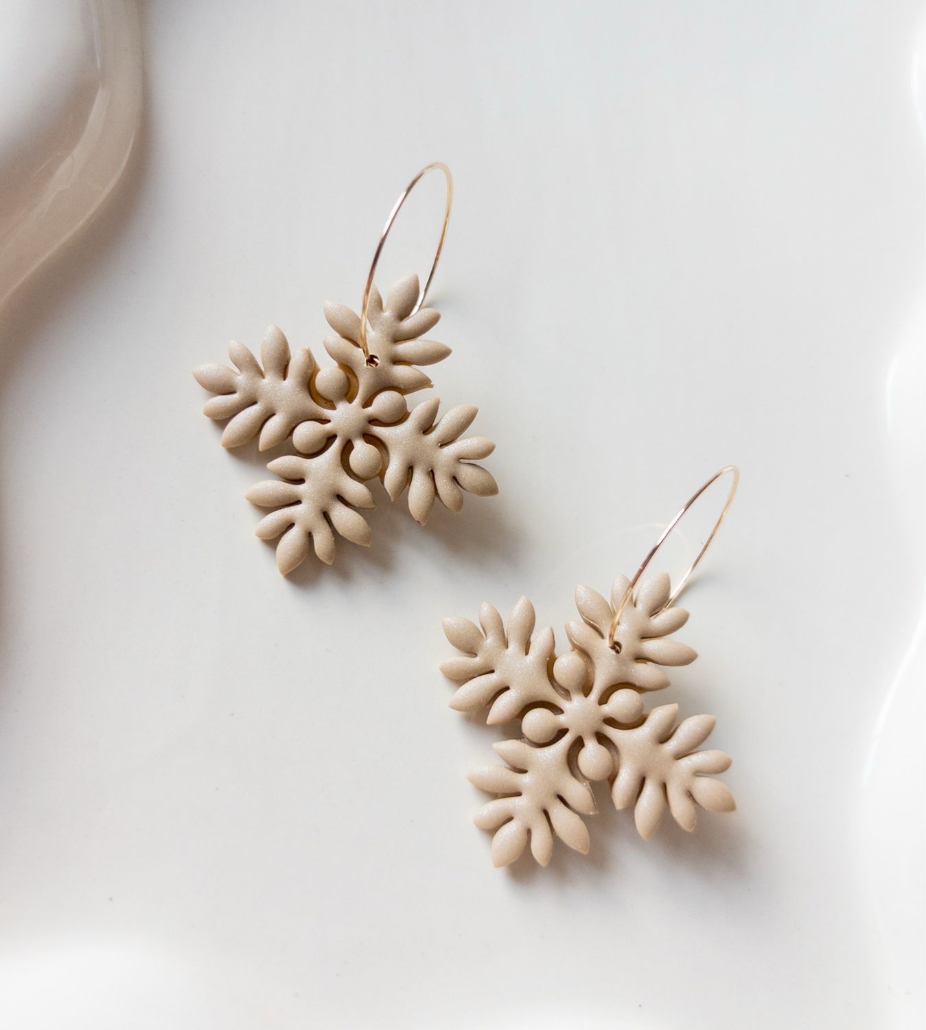 Sand 14k Goldfilled Hoops