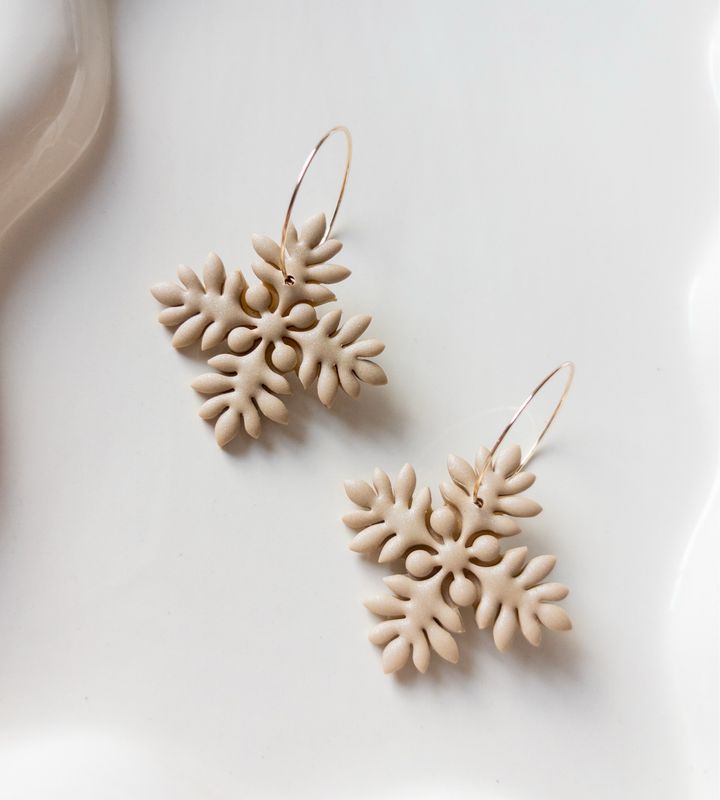 Sand 14k Goldfilled Hoops