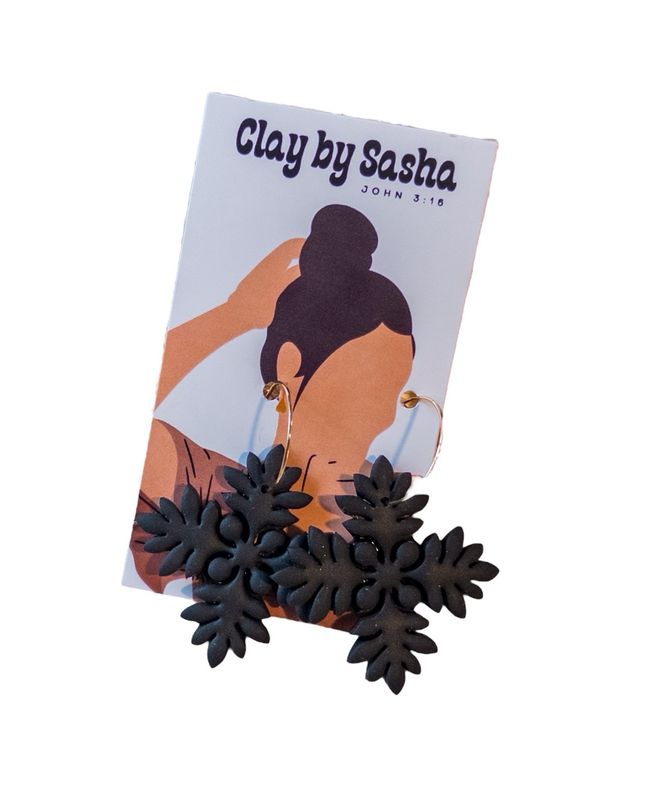 Lava Rock 14k Goldfilled Hoops