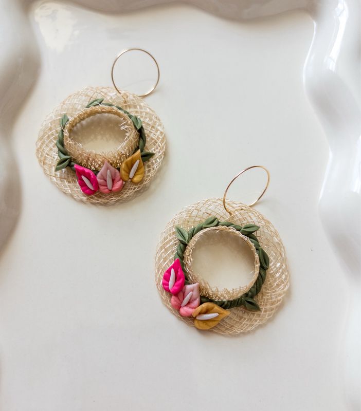 Anthurium 14k Goldfilled Hoops