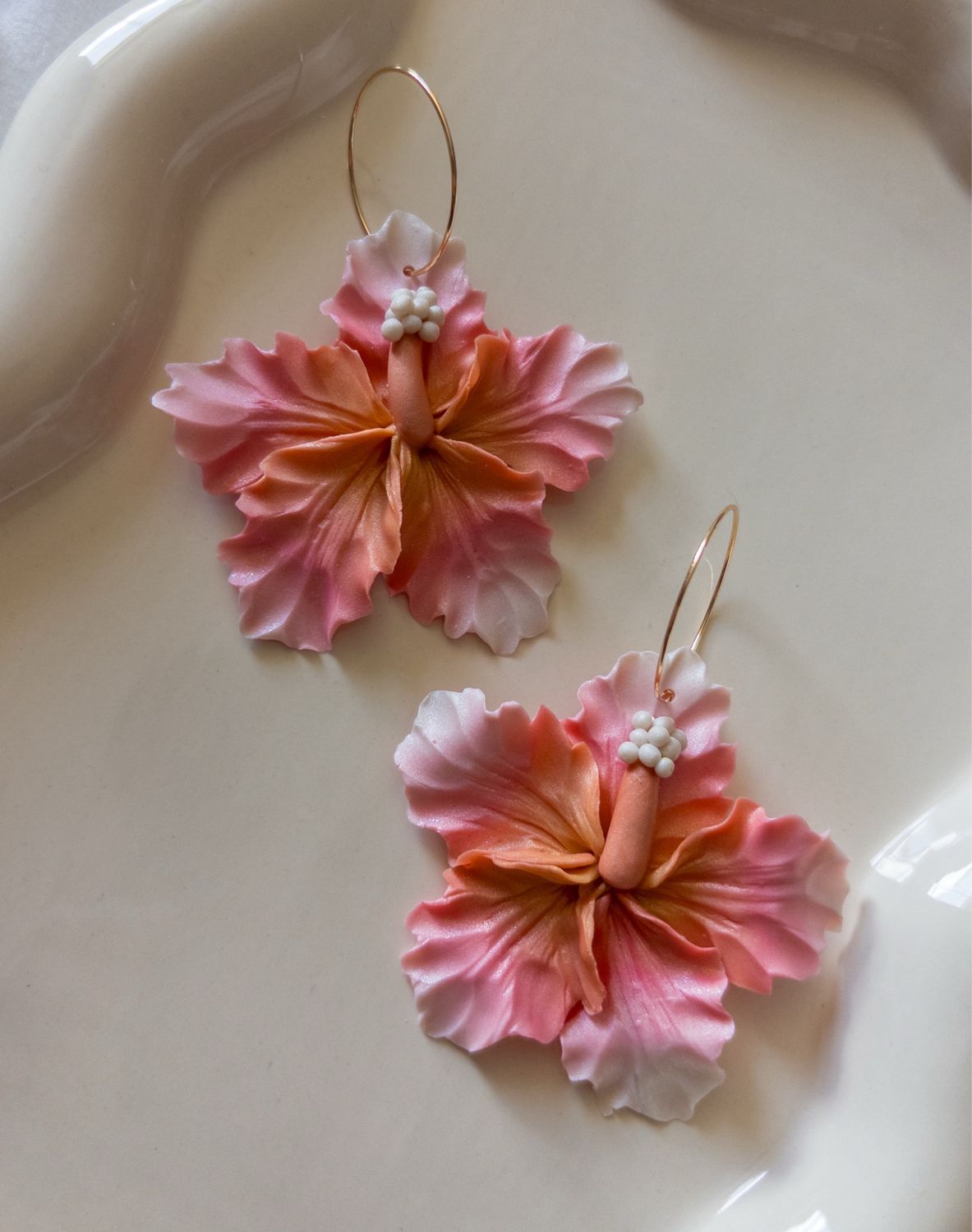 Guava Crème 14k Goldfilled Hoops