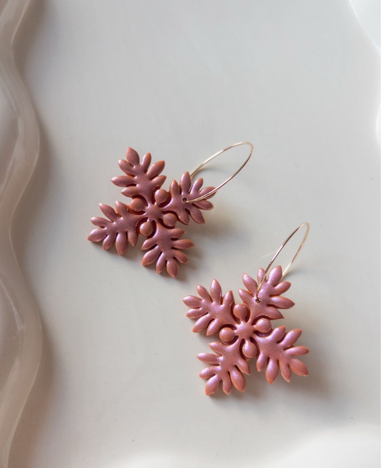Passion Orange 14k Goldfilled Hoops