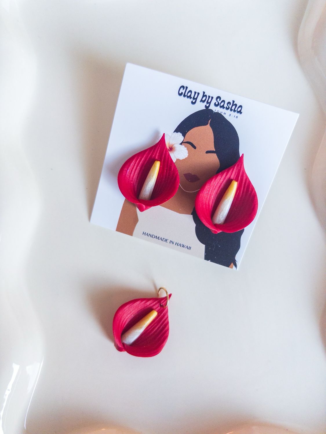 Beauty Earring, Goldfilled Pendant Set