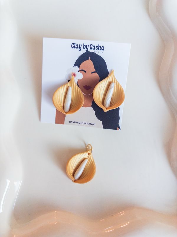 Sunrise Pearl Earring, Goldfilled Pendant Set