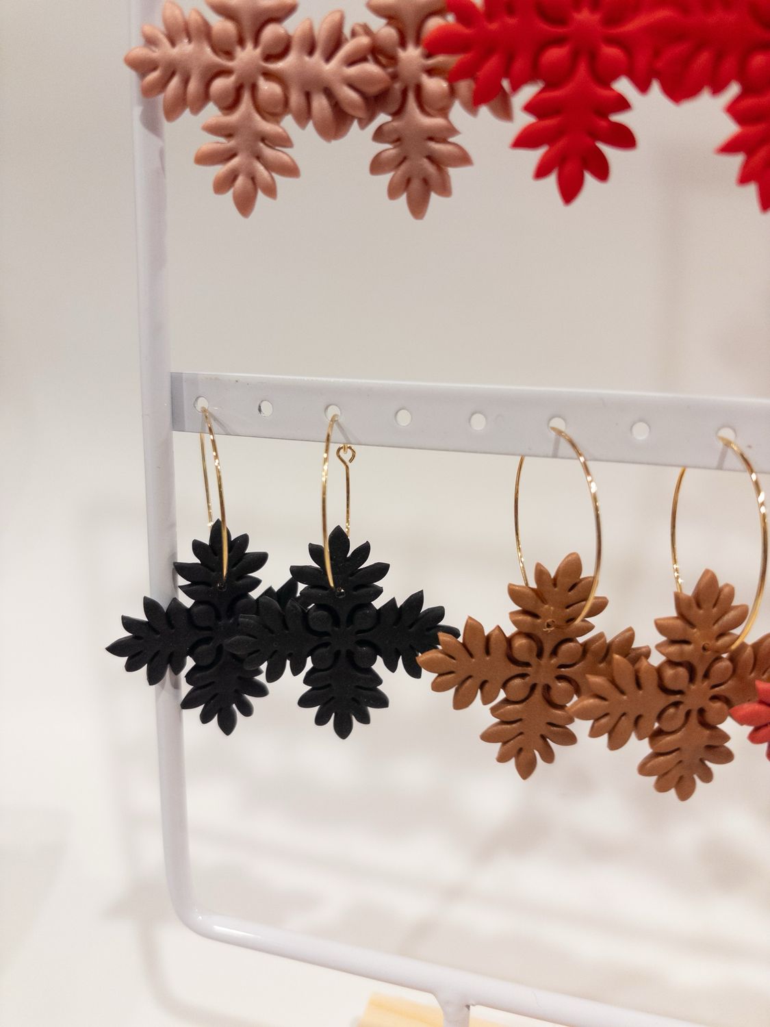 Lava Rock 14k Goldfilled Hoops