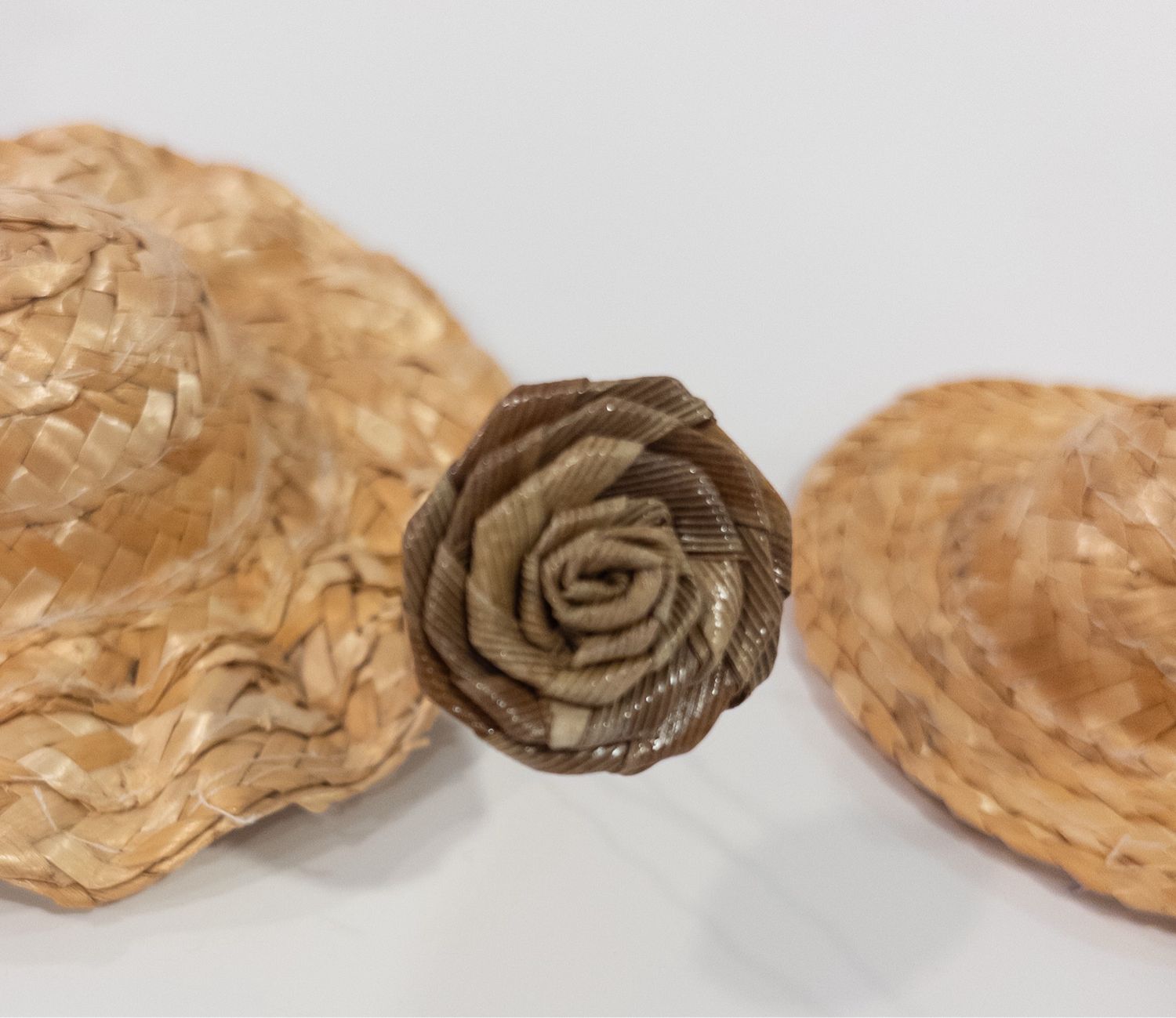 Dark Lauhala Rose Hair Pin