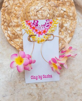 Plumeria Lei Hoops