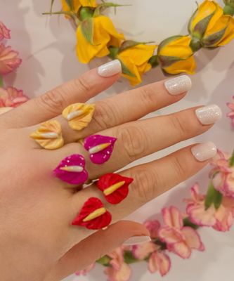 Double Anthurium Rings