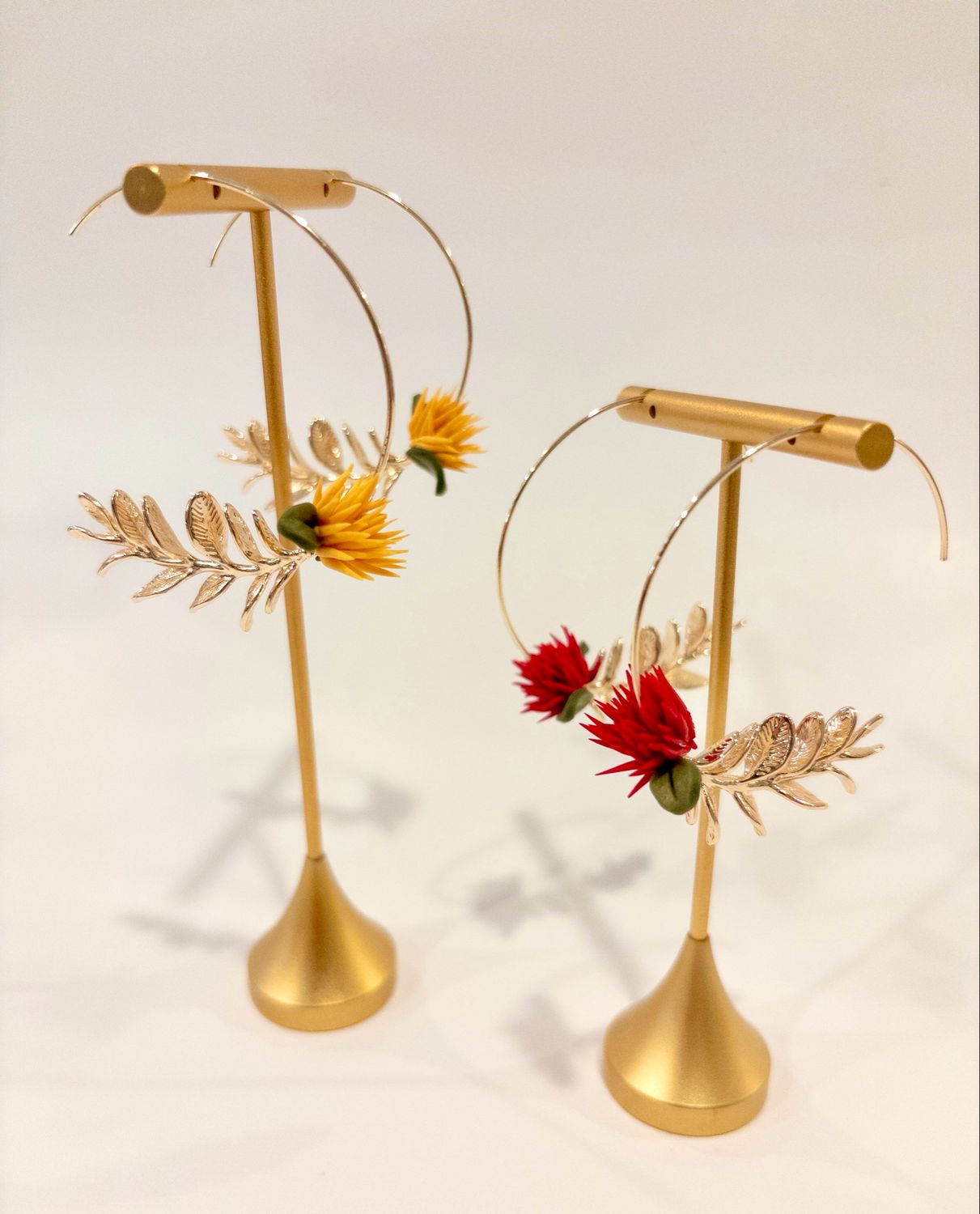 Yellow Ohia XL Hoops