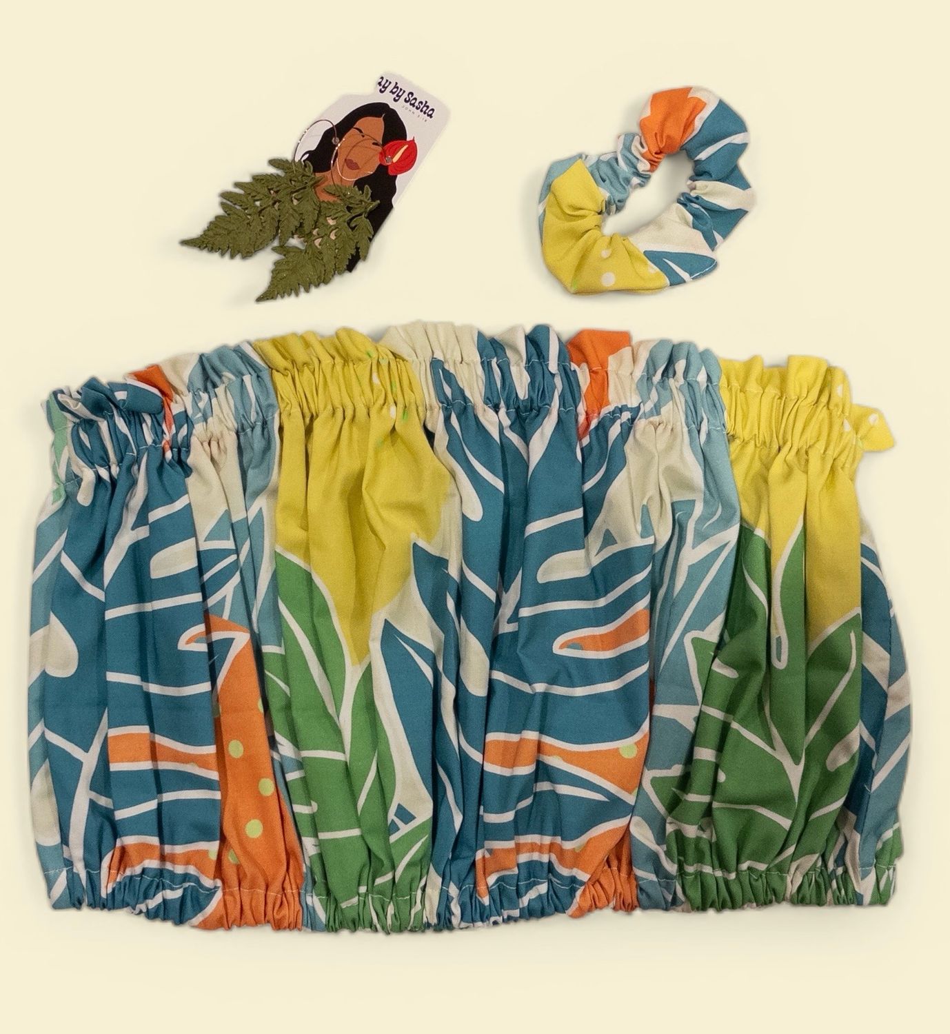 Laua’e Mid Tube/Scrunchie/ M-XL / Cotton