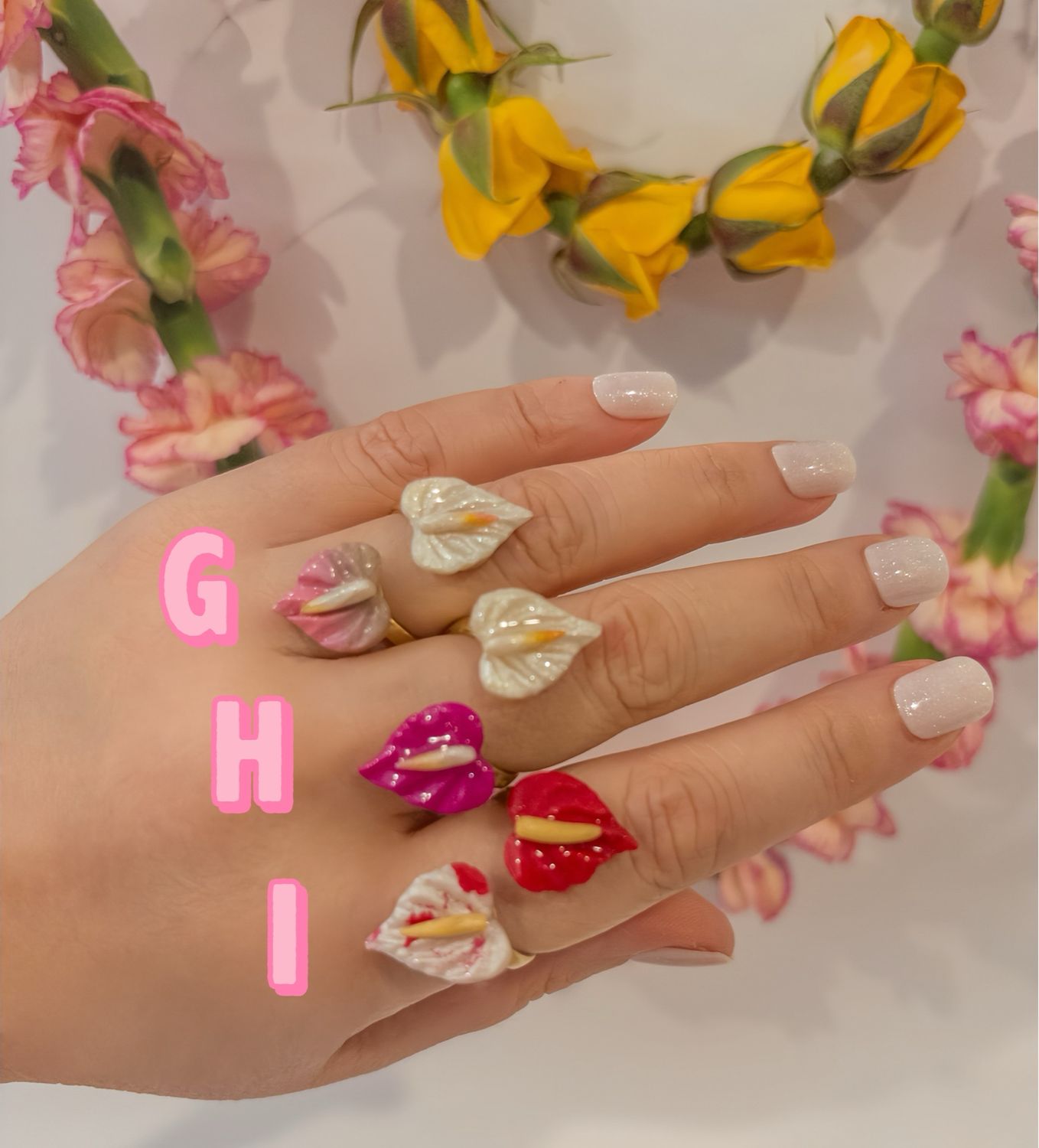 Double Anthurium (I) Ring