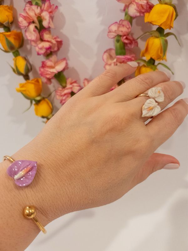 Lavender Open Cuff