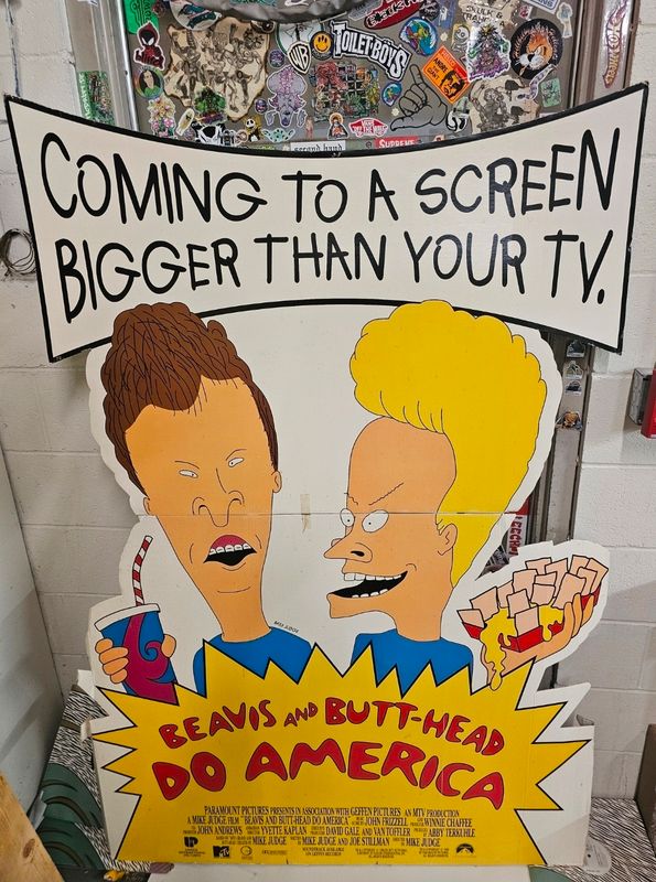 Beavis and Butthead Australian movie theater display
