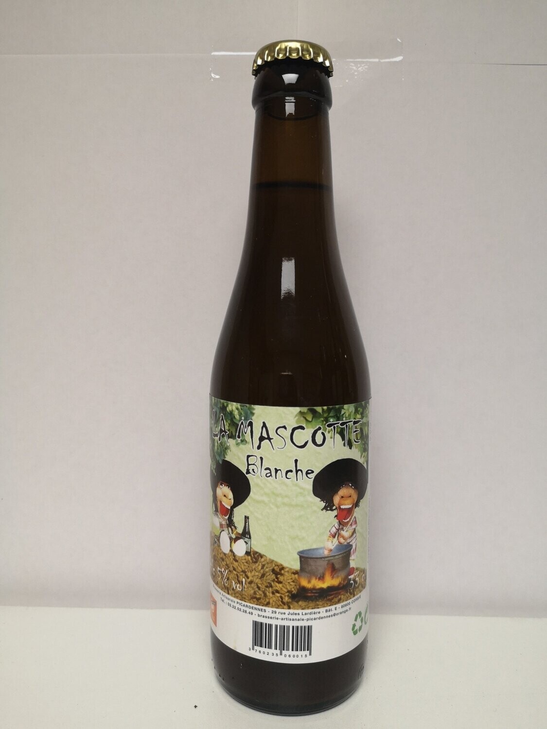Bière Mascotte blanche 33 CL