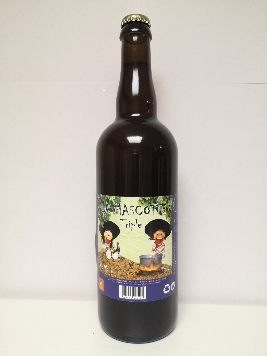 Bière Mascotte blonde Triple 75 cl