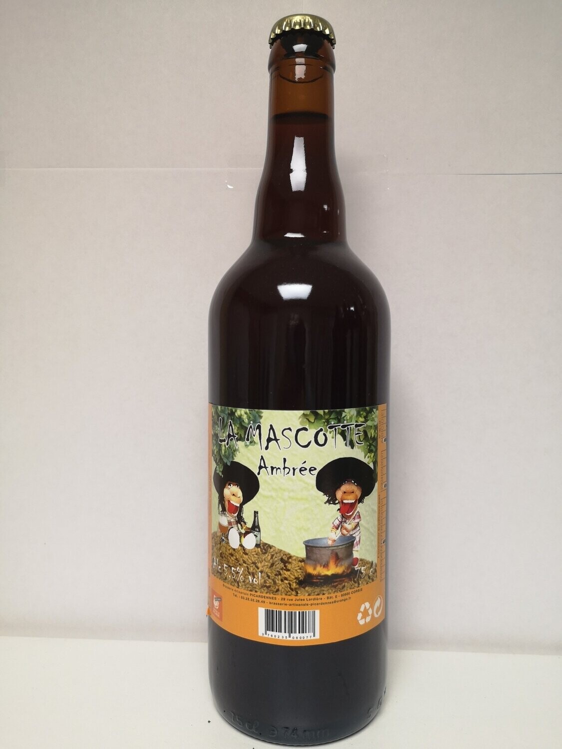 Bière Mascotte Ambrée 75 cl