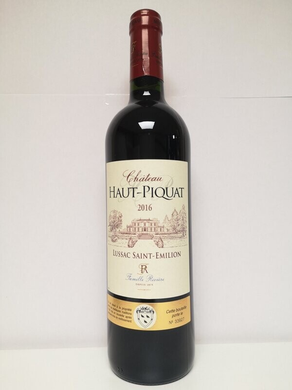 Bordeaux Lussac Saint Emilion Château Haut Piquat Famille Rivière