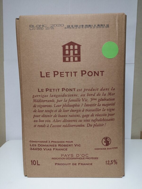 Cubi petit pont blanc 10L