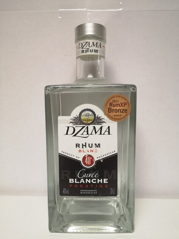 Rhum Dzama blanc cuvée blanche 70cl