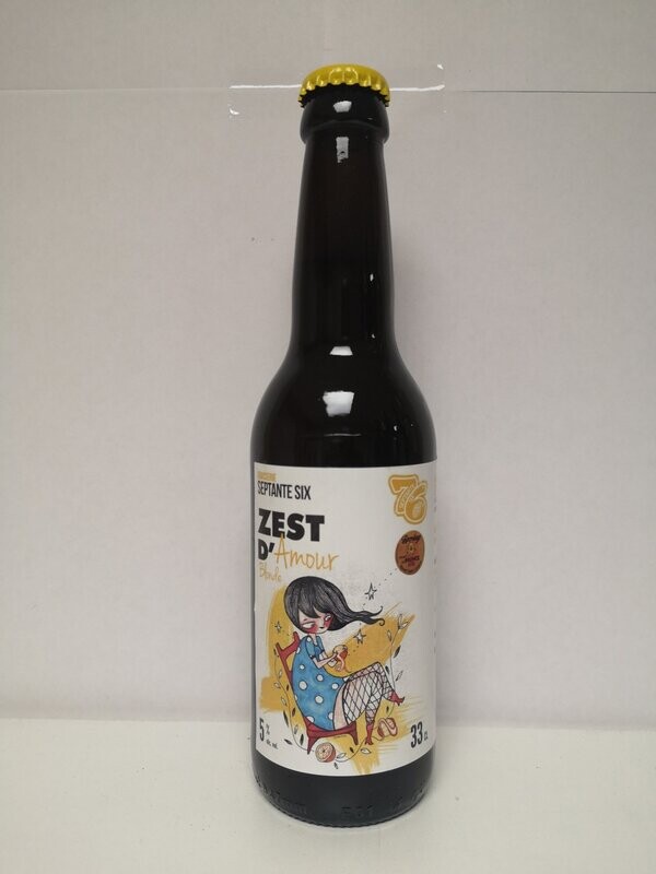 Bière septantesix zest d'amour blonde 33cl