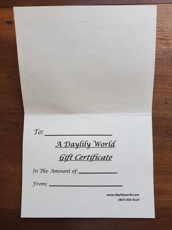 Physical Gift Card