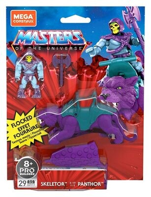 Masters Of The Universe Skeletor & Panthor flocked Mega Construx NEU & OVP