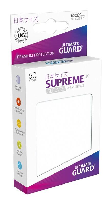 Ultimate Guard Supreme Sleeves Japanische Größe weiß