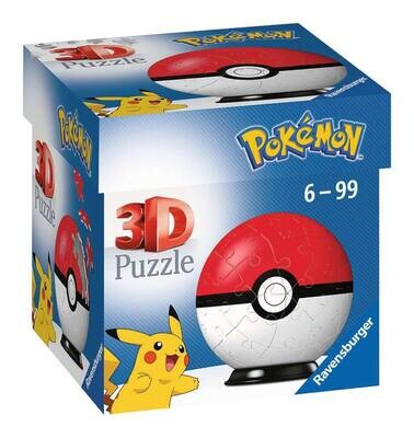 Ravensburger 3D Puzzle Pokemon Pokeball 54 Teile