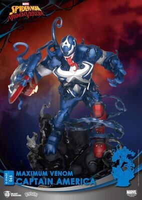 Beast Kingdom D-Stage Marvel Comics Maximum Captain America Venom PVC Diorama