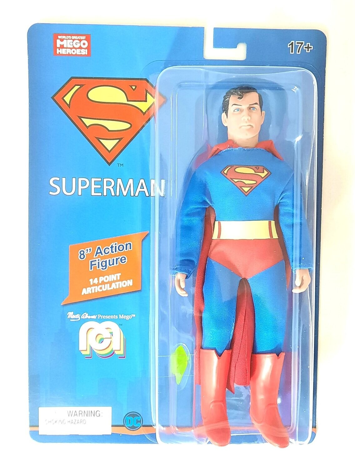 Mego DC Comics Superman Retro Actionfigur 8 Inch ca. 20 cm
