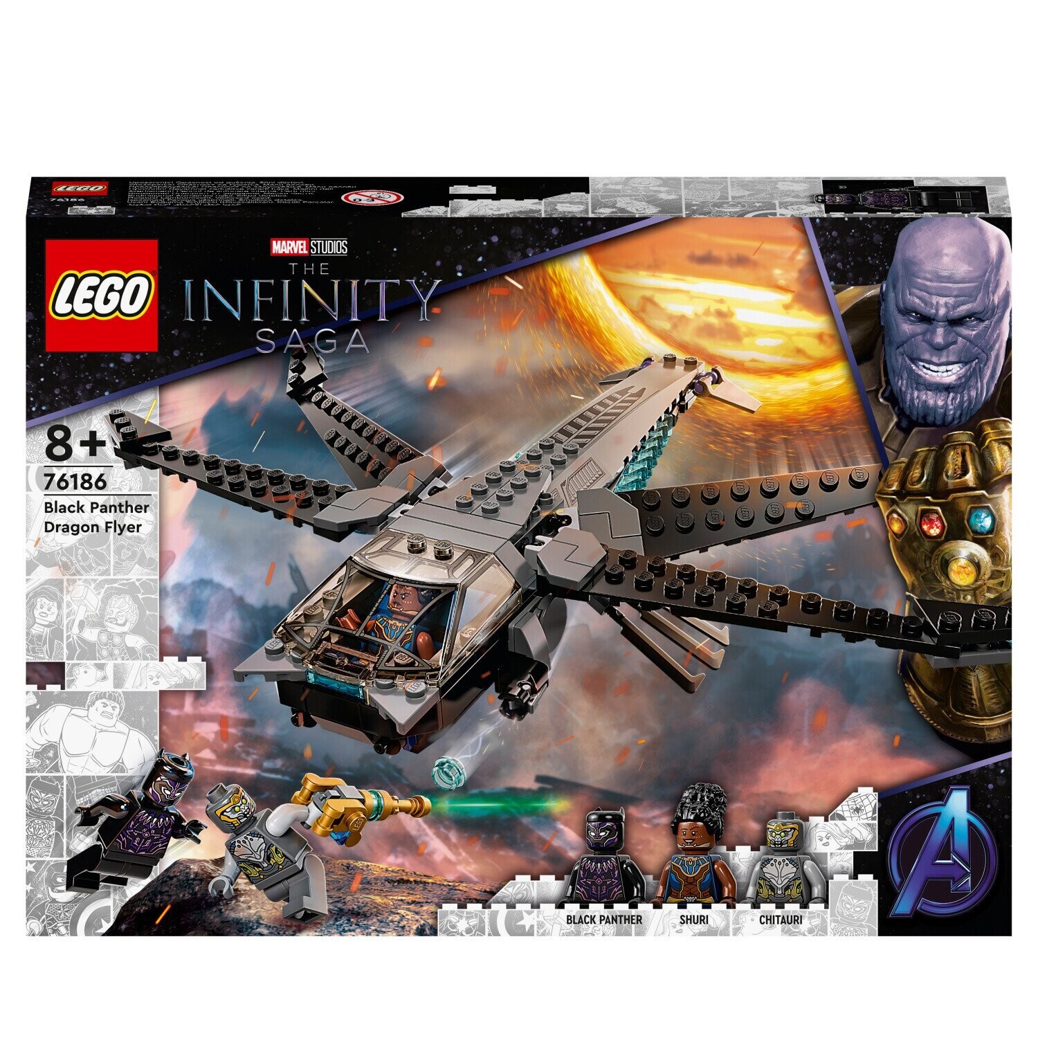 Lego Marvel Super Heroes 76186 Black Panther´s Libelle Neu & OVP