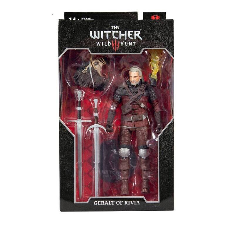 McFarlane Toys The Witcher Wild Hunt Geralt of Rivia Figur ca. 18 cm