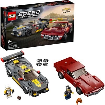 Lego Speed Champions 76903 Chevrolet Corvette C8.R & 1968 Chevrolet Corvette