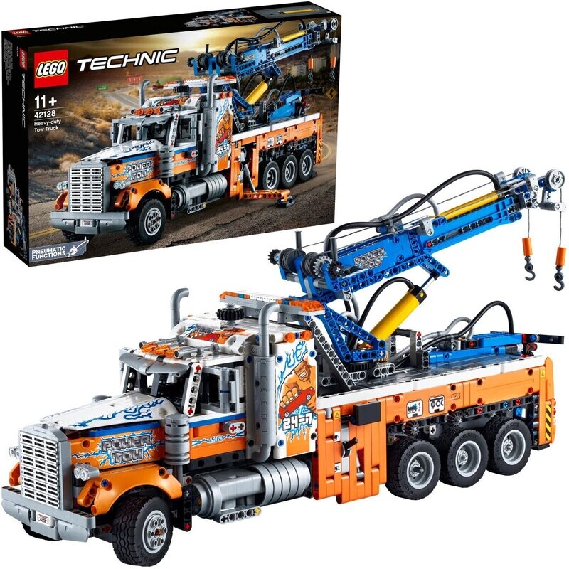 Lego Technic 42128 Schwerlast Abschleppwagen Pneumatik Funktionen NEU & OVP