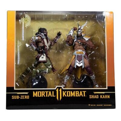 McFarlane Toys Mortal Kombat Figuren Doppelpack Sub-Zero & Shao Khan 18 cm