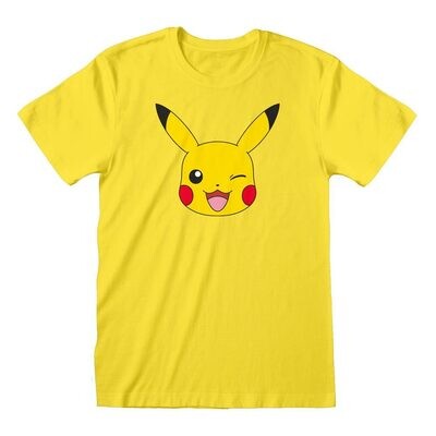 Pokemon T-Shirt Pikachu Face  NEU & OVP GRÖßE L !