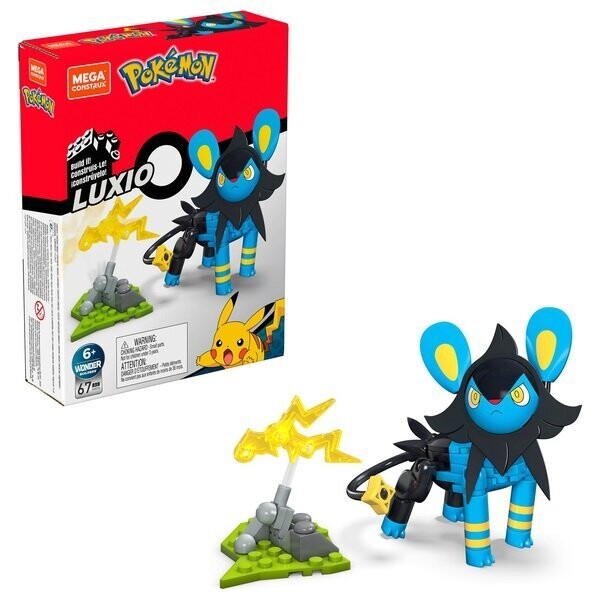 Pokemon Mega Construx Luxio 67 Teile Wonder Builders