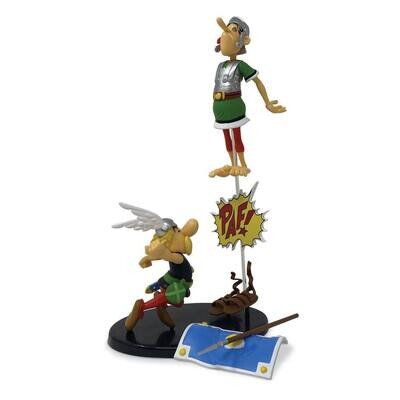 Plastoy Asterix Paf! Statue Römer Obelix 27 cm Figur