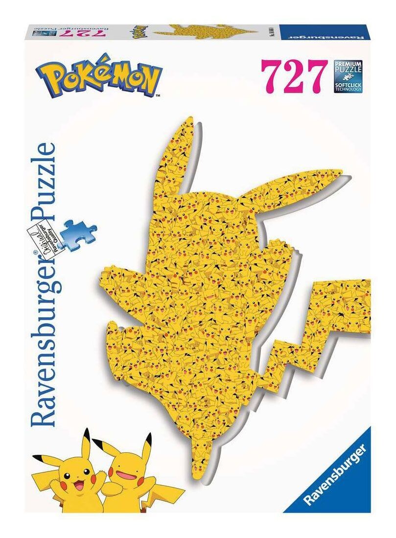 Ravensburger Puzzle Pokemon Shaped Pikachu 727 Teile