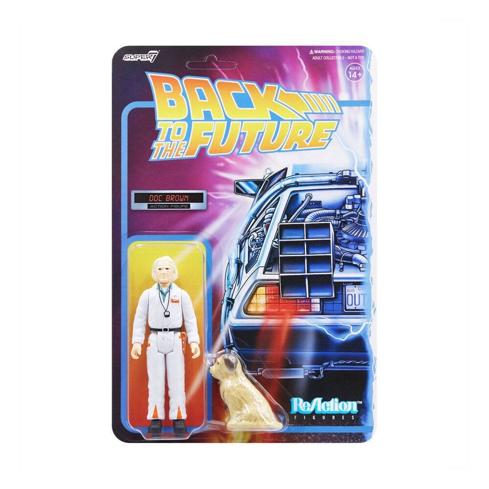 Super7 ReAction Zurück in die Zukunft Marty Doc Brown ca. 10 cm
