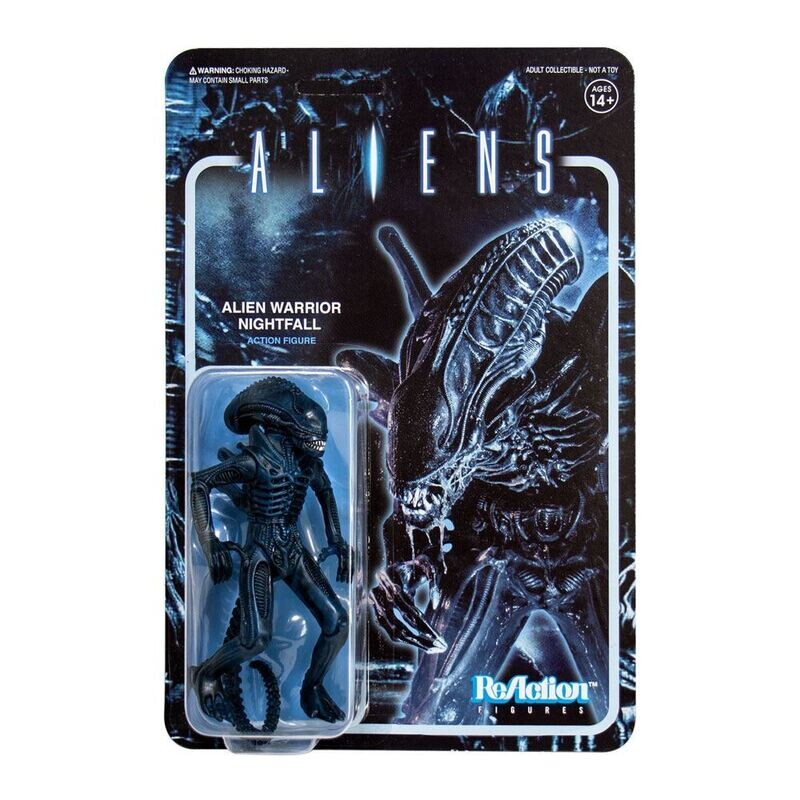 Super7 ReAction Alien Aliens Warrior Nightfall Blue Figur ca. 10 cm