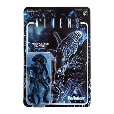 Super7 ReAction Alien Aliens Warrior Nightfall Blue Figur ca. 10 cm